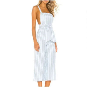 Majorelle Francis Women's Size XS Blue Chambray Cropped Jumpsuit